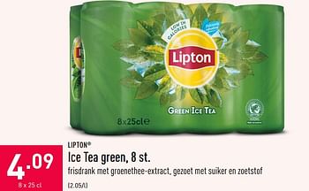Promoties Ice tea green - Lipton - Geldig van 30/10/2020 tot 06/11/2020 bij Aldi