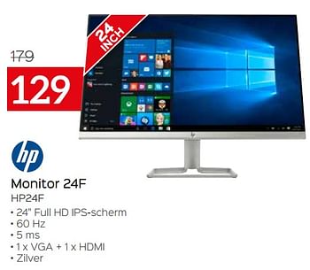 Promoties Hp monitor 24f hp24f - HP - Geldig van 16/10/2020 tot 15/11/2020 bij Selexion