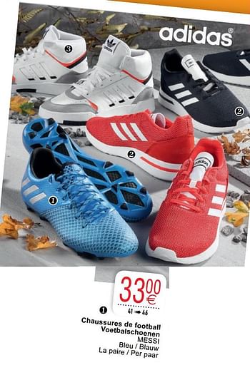 Promoties Chaussures de football voetbalschoenen messi - Adidas - Geldig van 20/10/2020 tot 02/11/2020 bij Cora