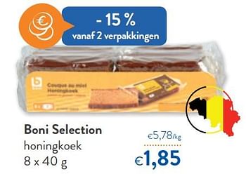 Promoties Boni selection honingkoek - Boni - Geldig van 21/10/2020 tot 03/11/2020 bij OKay