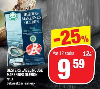 Promoties Oesters label rouge marennes oleron - Marennes Oleron - Geldig van 21/10/2020 tot 03/11/2020 bij Match