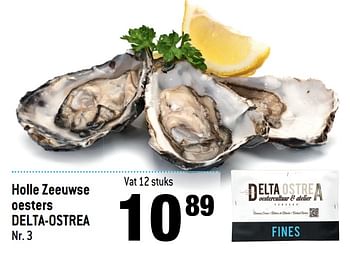 Promotions Holle zeeuwse oesters delta-ostrea - Produit maison - Match - Valide de 21/10/2020 à 03/11/2020 chez Match