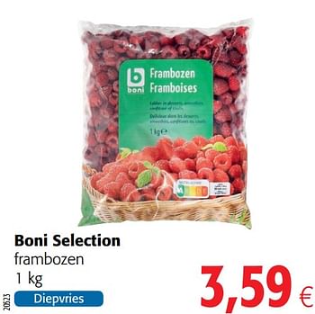 Boni Boni Selection Frambozen Promotie Bij Colruyt