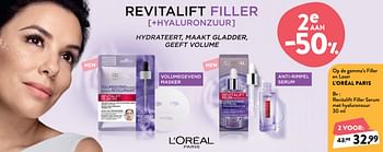 Promoties Revitalift filler serum met hyaluronzuur - L'Oreal Paris - Geldig van 21/10/2020 tot 03/11/2020 bij DI
