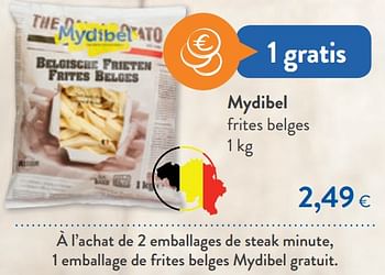 Promotions Mydibel frites belges - Mydibel - Valide de 21/10/2020 à 03/11/2020 chez OKay