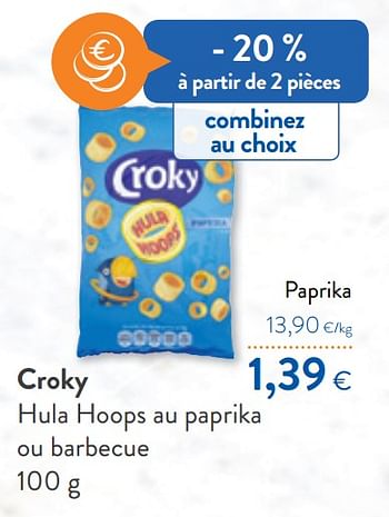 Promotions Croky paprika - Croky - Valide de 21/10/2020 à 03/11/2020 chez OKay