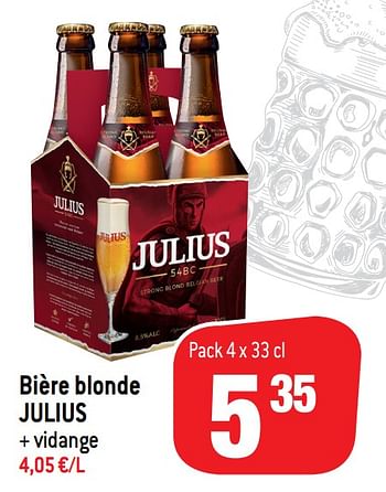Promotions Bière blonde julius - Julius - Valide de 21/10/2020 à 03/11/2020 chez Match
