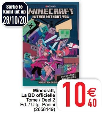 Promoties Minecraft, la bd officielle - Huismerk - Cora - Geldig van 27/10/2020 tot 09/11/2020 bij Cora