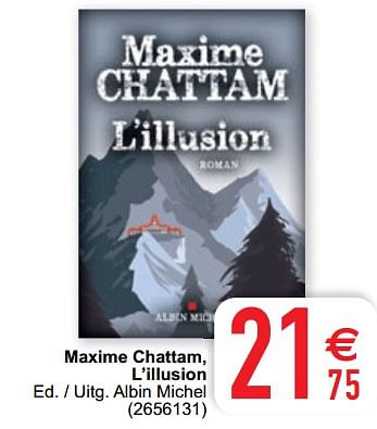 Promoties Maxime chattam, l`illusion - Huismerk - Cora - Geldig van 27/10/2020 tot 09/11/2020 bij Cora