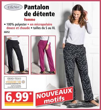 Promotions Pantalon de détente femme - ElleNor - Valide de 28/10/2020 à 03/11/2020 chez Norma
