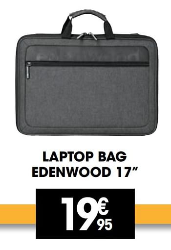 Promoties Laptop bag edenwood 17`` - Huismerk - Electro Depot - Geldig van 28/10/2020 tot 15/11/2020 bij Electro Depot