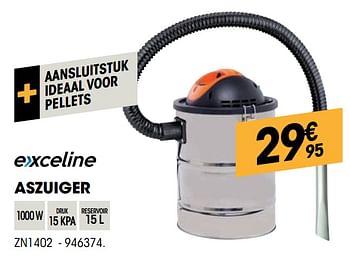 Promoties Exceline aszuiger zn1402 - Exceline - Geldig van 28/10/2020 tot 15/11/2020 bij Electro Depot