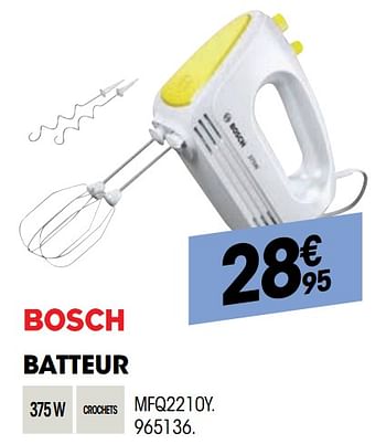 Promotions Bosch batteur mfq2210y - Bosch - Valide de 28/10/2020 à 15/11/2020 chez Electro Depot