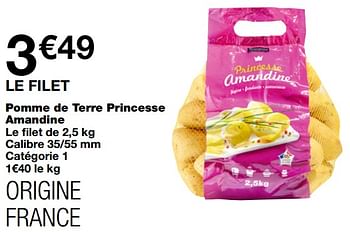 Promoties Pomme de terre princesse amandine - Huismerk - MonoPrix - Geldig van 21/10/2020 tot 01/11/2020 bij MonoPrix