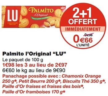 Promotions Palmito l`original lu - Lu - Valide de 21/10/2020 à 01/11/2020 chez MonoPrix