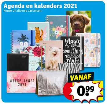 gek geworden Intentie elf Huismerk - Kruidvat Agenda en kalenders 2021 - Promotie bij Kruidvat