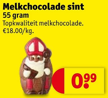 Promoties Melkchocolade sint - Huismerk - Kruidvat - Geldig van 27/10/2020 tot 08/11/2020 bij Kruidvat