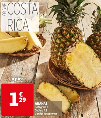 Promotions Ananas - Produit Maison - Auchan Ronq - Valide de 28/10/2020 à 03/11/2020 chez Auchan Ronq