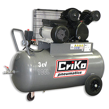 Promoties Criko compressor 100L - Criko - Geldig van 28/10/2020 tot 02/11/2020 bij Brico