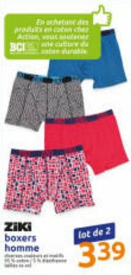 Ziki Boxers homme En promotion chez Action