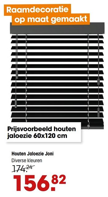 Promoties Houten jaloezie joni - Huismerk - Kwantum - Geldig van 08/11/2020 tot 08/11/2020 bij Kwantum
