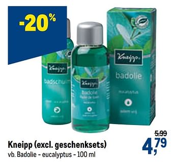 Promoties Kneipp badolie - eucalyptus - Kneipp - Geldig van 04/11/2020 tot 17/11/2020 bij Makro