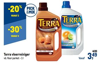 Promoties Terra vloerreiniger voor parket - Terra - Geldig van 04/11/2020 tot 17/11/2020 bij Makro