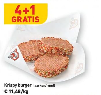 Promoties Krispy burger - Huismerk - Renmans - Geldig van 30/10/2020 tot 05/11/2020 bij Renmans