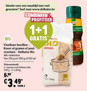 Promoties Quinoa real delhaize bio - Huismerk - Delhaize - Geldig van 29/10/2020 tot 04/11/2020 bij Delhaize