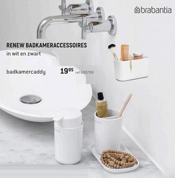 Promoties Renew badkameraccessoires badkamercaddy - Brabantia - Geldig van 28/10/2020 tot 11/11/2020 bij Freetime