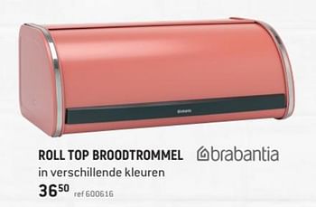 Promoties Roll top broodtrommel - Brabantia - Geldig van 28/10/2020 tot 11/11/2020 bij Freetime