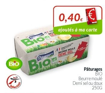 Beurre moulé demi-sel - Pâturages - 250 g