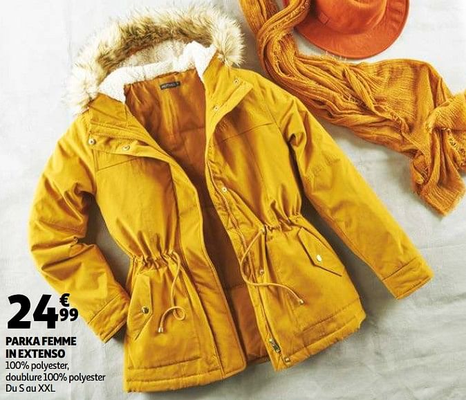 Parka discount femme auchan