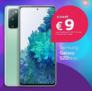 Promotions Samsung galaxy s20 fe 5g - Samsung - Valide de 02/11/2020 à 20/11/2020 chez Proximus