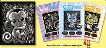 Promoties Krasfolie : verschillende tekeningen. - Sequin Art - Geldig van 26/10/2020 tot 06/12/2020 bij Deproost