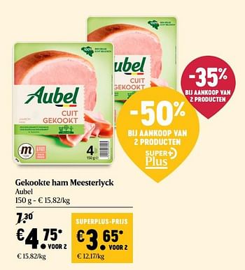 Promoties Gekookte ham meesterlyck aubel - Aubel - Geldig van 05/11/2020 tot 11/11/2020 bij Delhaize