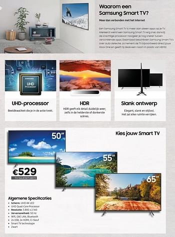 Promoties Samsung tv saue50tu8072 - Samsung - Geldig van 01/11/2020 tot 30/11/2020 bij Compudeals