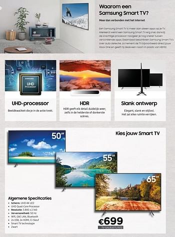 Promoties Samsung tv saue65yu7072 - Samsung - Geldig van 01/11/2020 tot 30/11/2020 bij Compudeals
