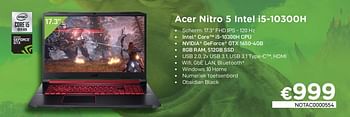 Promoties Acer nitro 5 intel i5-10300h - Acer - Geldig van 01/11/2020 tot 30/11/2020 bij Compudeals