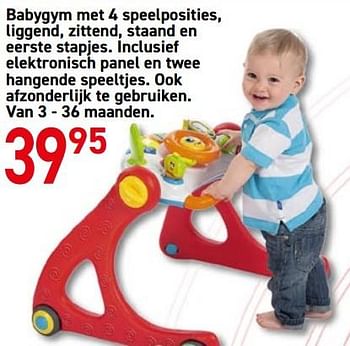 Promoties Babygym met 4 speelposities van chicco kan uw ontluikende kleine klusjesman als een prof werken! dit speelgoed houdt hem urenlang bezig - Chicco - Geldig van 26/10/2020 tot 06/12/2020 bij B-Toys