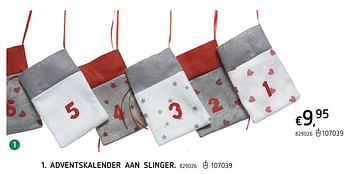 Promoties Adventskalender aan slinger - Huismerk - Dreamland - Geldig van 12/11/2020 tot 25/12/2020 bij Dreamland