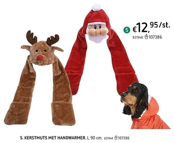Promoties Kerstmuts met handwarmer - Huismerk - Dreamland - Geldig van 12/11/2020 tot 25/12/2020 bij Dreamland