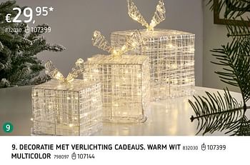 Promoties Decoratie met verlichting cadeaus. warm wit multicolor - Huismerk - Dreamland - Geldig van 12/11/2020 tot 25/12/2020 bij Dreamland