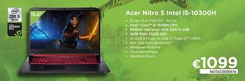 Promotions Acer nitro 5 intel i5-10300h - Acer - Valide de 01/11/2020 à 30/11/2020 chez Compudeals