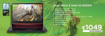 Promotions Acer nitro 5 intel i5-9300h - Acer - Valide de 01/11/2020 à 30/11/2020 chez Compudeals