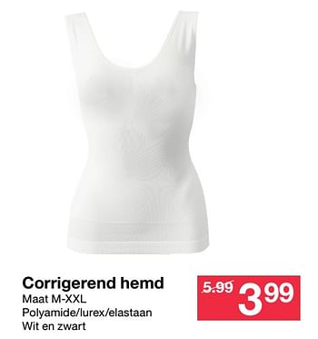 Promoties Corrigerend hemd - Huismerk - Zeeman  - Geldig van 07/11/2020 tot 13/11/2020 bij Zeeman