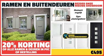 Promoties Ramen en buitendeuren - Huismerk - Bouwcenter Frans Vlaeminck - Geldig van 06/11/2020 tot 15/11/2020 bij Bouwcenter Frans Vlaeminck
