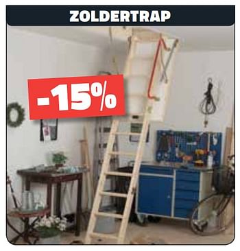 Promotions Zoldertrap -15% - Produit maison - Bouwcenter Frans Vlaeminck - Valide de 06/11/2020 à 15/11/2020 chez Bouwcenter Frans Vlaeminck