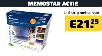 Promoties Memostar actie led strip met sensor - Memostar - Geldig van 06/11/2020 tot 15/11/2020 bij Bouwcenter Frans Vlaeminck