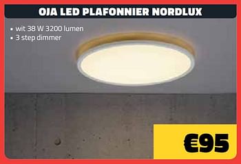 Promotions Oja led plafonnier nordlux - nordlux - Valide de 06/11/2020 à 15/11/2020 chez Bouwcenter Frans Vlaeminck